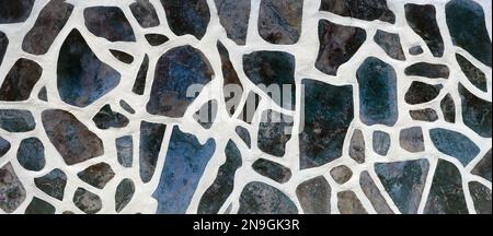 natural stone wall background, stones texture Stock Photo