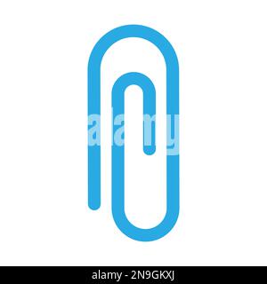 Office clip icon line isolated on white background. Black flat thin icon on modern outline style. Linear symbol and editable stroke. Simple and pixel Stock Vector