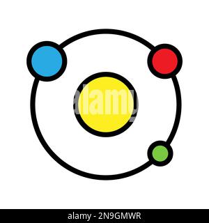 Satellite icon line isolated on white background. Black flat thin icon on modern outline style. Linear symbol and editable stroke. Simple and pixel pe Stock Vector
