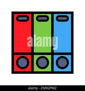 Documents icon line isolated on white background. Black flat thin icon on modern outline style. Linear symbol and editable stroke. Simple and pixel pe Stock Vector