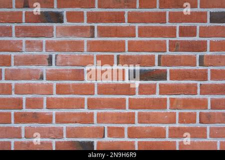 Red brick masonry, full frame background texture, concept for architecture and construction, copy space Stock Photo