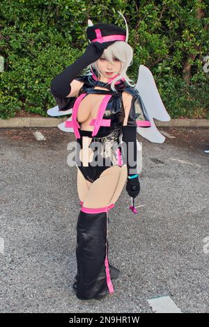 Chiba, Japan. 12th Feb, 2023. Cosplayer poses for camera during the 'Wonder Festival 2023 winter' in Chiba Prefecture, Japan on Sunday, February 12, 2023. Photo by Keizo Mori/UPI Credit: UPI/Alamy Live News Stock Photo