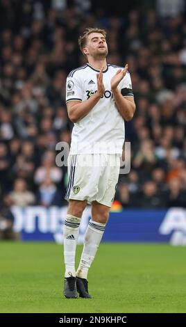 Elland Road, Leeds, Yorkshire, UK. 12th Feb, 2023. Premier League Football, Leeds United versus Manchester United; Leeds United's Patrick Bamford applauds the fans as he is substituted Credit: Action Plus Sports/Alamy Live News Stock Photo