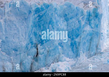 Close-up of the famous glacier and natural sight Perito Moreno in Patagonia, Argentina, South America Stock Photo