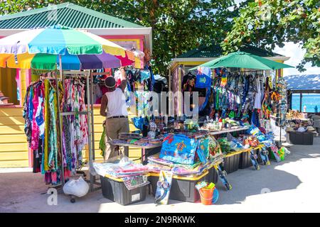 Beach shop display at Cane Garden Bay, Tortola, The British Virgin ...