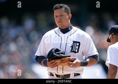 Detroit Tigers' Prince Fielder bats against the Chicago White sox during a  baseball game Saturday, Sept. 1, 2012 in Detroit. (AP Photo/Duane Burleson  Stock Photo - Alamy