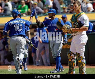 Anthony Recker hits his 1st Major League home run. Sept 9, 2012 