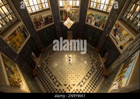 Interior of the Nebraska State Capitol Building, USA; Lincoln, Nebraska, United States of America Stock Photo