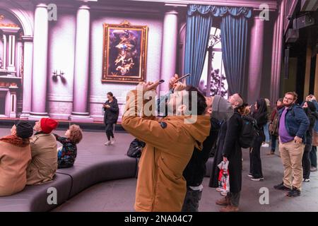 The Summer Palace Exhibition at Outernet London by artist Agustin Vidal Saavedra Featuring: Atmosphere Where: London, United Kingdom When: 12 Jan 2023 Credit: Phil Lewis/WENN Stock Photo