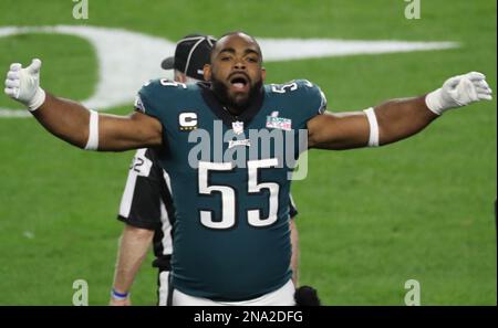 Philadelphia Eagles defensive end Brandon Graham (55) in action against the  New York Giants during an NFL football game, Sunday, Jan. 8, 2023, in  Philadelphia. (AP Photo/Rich Schultz Stock Photo - Alamy