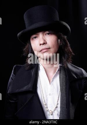 Member of the Japanese band 'L'arc En Ciel' hyde poses for a