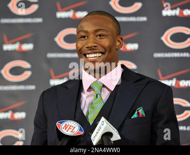 Chicago Bears tight end Desmond Clark against the Oakland Raiders in the first  day game at the new Soldier Field in Chicago on Sunday, Oct. 5, 2003. Photo  via Newscom Stock Photo - Alamy