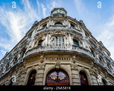 Hotel Raquel, Old Havana; Havana, Cuba Stock Photo