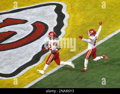 Nick Bolton Kansas City Chiefs Unsigned Super Bowl LVII Champions Fumble Returned for A Touchdown Photograph