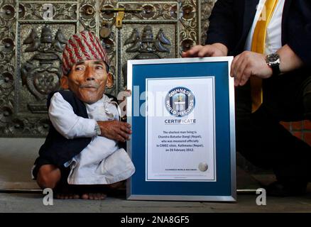Chandra Bahadur Dangi has been declared the world's shortest man