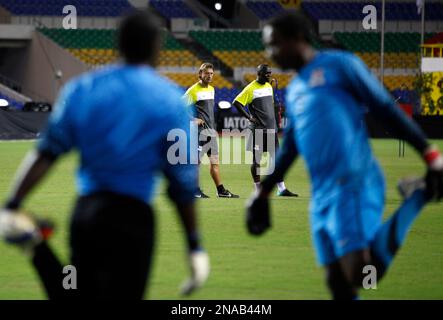 Zambia national team coach Herve Renard during a soccer training