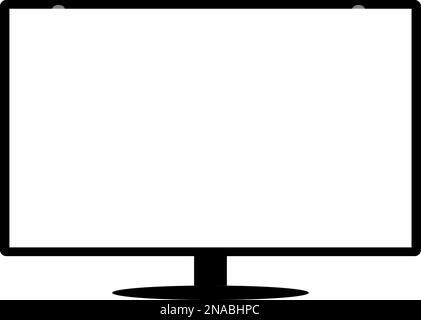 Blank modern tv screen template Stock Vector