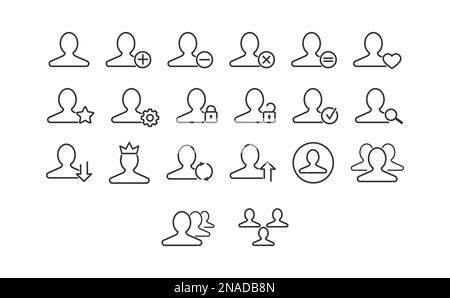 A set of client icons. VIP person icon. The client's icon. Flat style ...