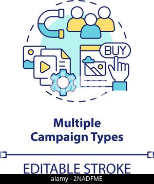 Social media ads types infographic template Stock Vector Image & Art ...