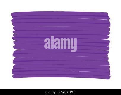 Purple vector background hand-drawn with marker pen. Can be repainted in any other color. The stripes overlapping each other create darker spots. Stock Vector