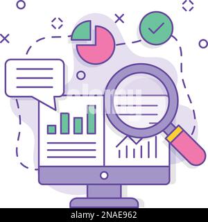 financial decisions vector design, business corporation Joint partnerships Sales and Marketing management stock, operating decision based on reinvest Stock Vector