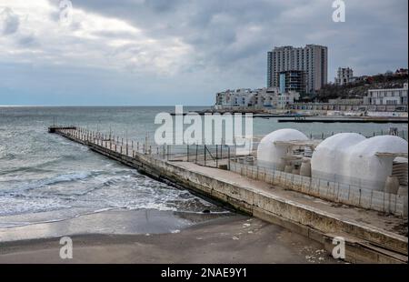 Arcadia city beach in Odessa, Ukraine Stock Photo