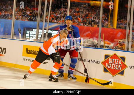 Joe Watson Philadelphia Flyers Alumni/Old-Timers Worn Jersey