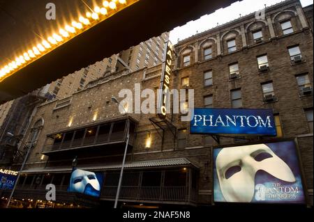 Phantom of the Opera Marquee at The Majestic Theatre, 245 W. 44th