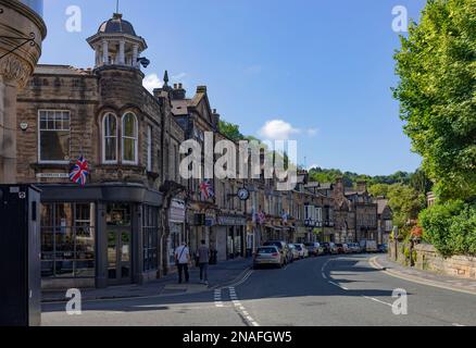 Street scene in Matlock, Derbyshire, United Kingdom; Matlock, Derbyshire, England Stock Photo