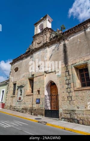 Capilla de Corazon de Jesus or Jesus' Heart Chapel in the historic center of the city of Oaxaca, Mexico.  Originally a part of the Church of San Felip Stock Photo