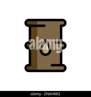 Simple vector icons. Flat illustration on a theme oil Stock Vector