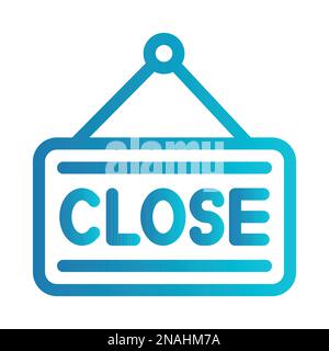 Simple vector icon sign closed Stock Vector