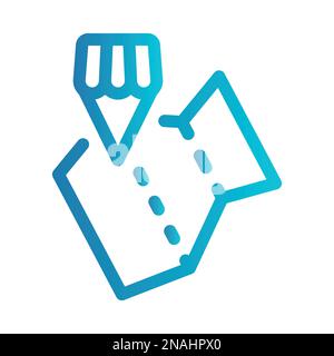 Simple vector icon store on map Stock Vector