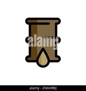 Simple vector icons. Flat illustration on a theme oil Stock Vector