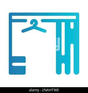 Simple vector icon dressing room Stock Vector