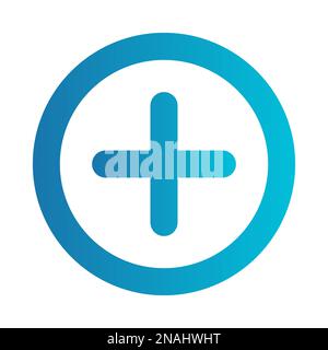 Simple vector icon add button Stock Vector