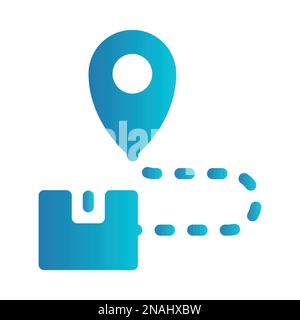 Simple vector icon shopping delivery Stock Vector