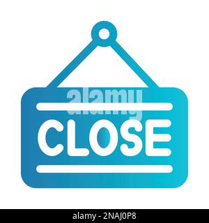 Simple vector icon sign closed Stock Vector