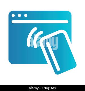 Simple vector icon internet card payment Stock Vector