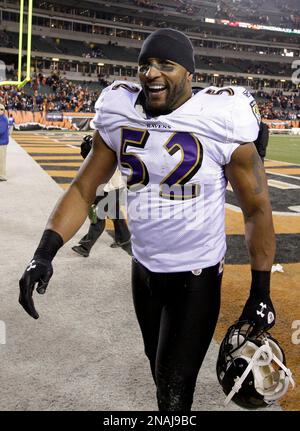 Photo: Baltimore Ravens Ray Lewis at New Meadowlands Stadium in