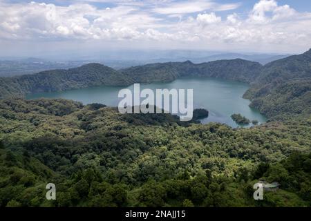 Ngozi (Ngosi) Crater lake in Mbeya, Tanzania, Africa. Second largest crater in Africa. Stock Photo