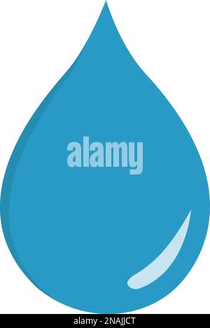 Drop icon isolated on transparent background. Vector illustration. Eps 10. Stock Vector