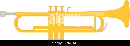Trumpet icon in a flat design. Vector illustration. Stock Vector