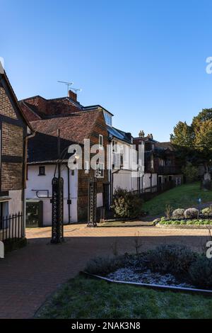 EAST GRINSTEAD, WEST SUSSEX, UK - JANUARY 25 : View of buildings in East Grinstead West Sussex on January 25, 2021 Stock Photo