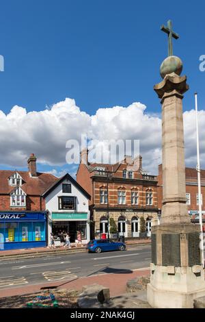 EAST GRINSTEAD, WEST SUSSEX/UK - AUGUST 3 : View of the War Memorial in East Grinstead on August 3, 2020. Unidentified people Stock Photo