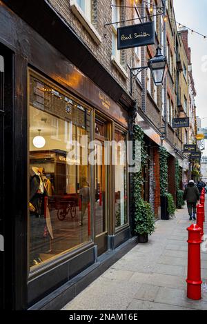 Paul Smith Store on Floral Street Covent Garden London. The Floral St store is the brand's original location, opening in 1979. Stock Photo