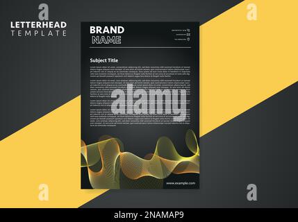 Corporate modern letterhead design template. creative modern letter head design template for your project. letterhead, letter head, Business letterhea Stock Vector