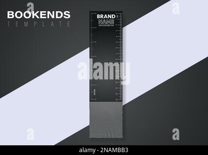 bookend template with abstract shapes. Abstract dynamic gradient graphic elements in modern style. Stock Vector