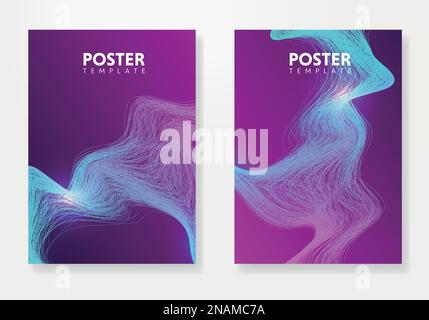Set of Editable poster template. Can be used for poster, brochure, magazine Stock Vector