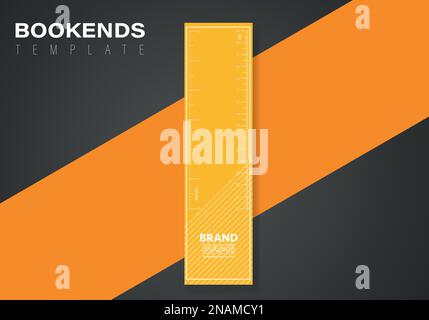 bookend template with abstract shapes. Abstract dynamic gradient graphic elements in modern style. Stock Vector